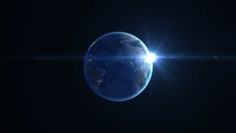 Earth Rotation Stock Footage 95042046