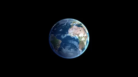 Earth Rotation Stock Footage 95042589