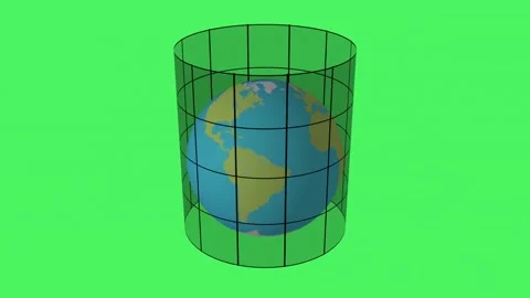 Earth Rotation Green Screen Stock Footage 163633609