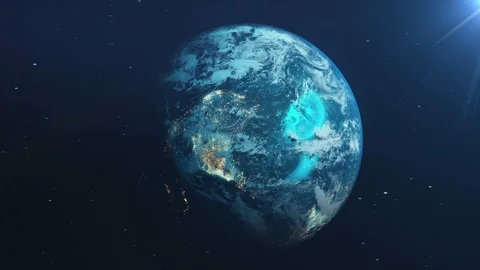 Earth Rotation Loop Stock Footage 98489541