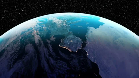 Earth rotation seamless loop Stock Footage 155899363