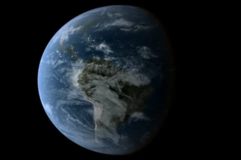Earth Rotation Seamless Loop NTSC Stock Footage 485966