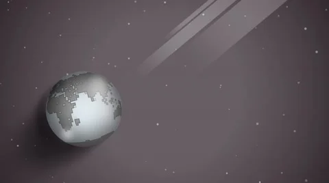 Earth rotation in space animation Stock Footage 56561550