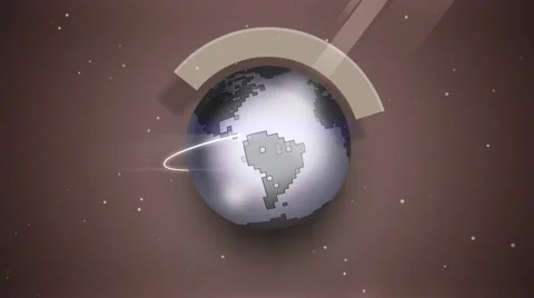 Earth rotation in space animation Stock Footage 56592969