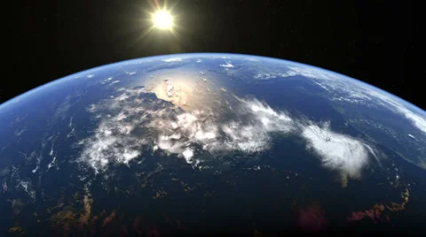 Earth Rotation from Space Stock Footage 37141805