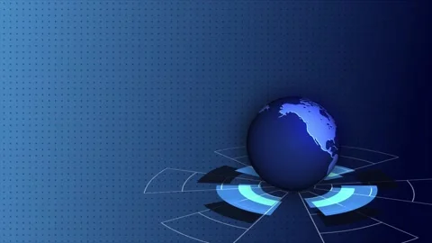 Earth rotation technology Video stock 144117298