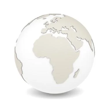 The Earth rotation view 2. Stock Illustration