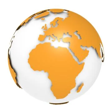 The Earth rotation view 2. Stock Illustration