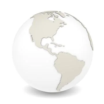 The Earth rotation view 3. Stock Illustration
