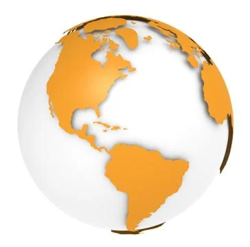 The Earth rotation view 3. Stock Illustration