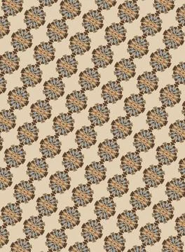 Earth rustic iron palette repeatable decorative tile pattern in oxide red, bronz Stock Illustration