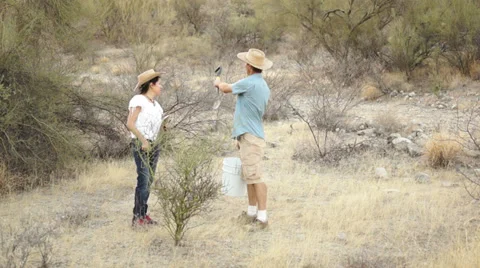 Earth Science Discussing Work Area Stock Footage 37844139