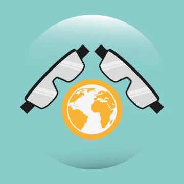 Earth sciences design Stock Illustration