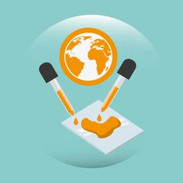Earth sciences design Stock Illustration