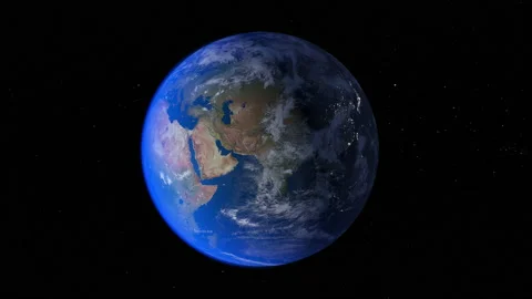Earth Seamless Loop With Stars Stock Footage 169074960
