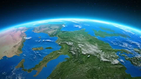 Earth seen from space. Europe and North America. Loopable. 스톡 동영상 49104853