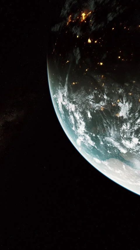 Earth Seen From Space at Night 스톡 동영상 295648407
