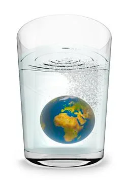 Earth seltzer Stock-Illustration