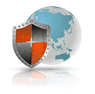 Earth shield Stock Illustration