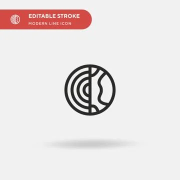 Earth Simple vector icon. Illustration symbol design template for web mobile  Stock Illustration
