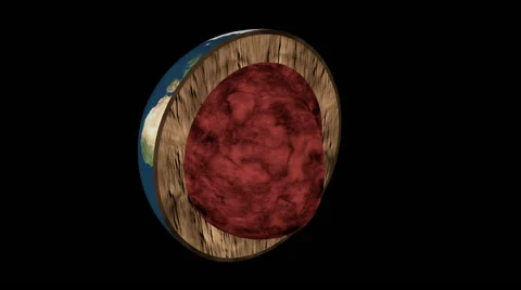 Earth Slice Animation Stock Footage 41238268