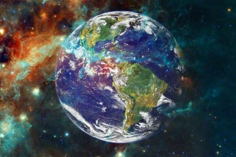 Earth. Solar system. Elements of this image furnished by NASA Фото