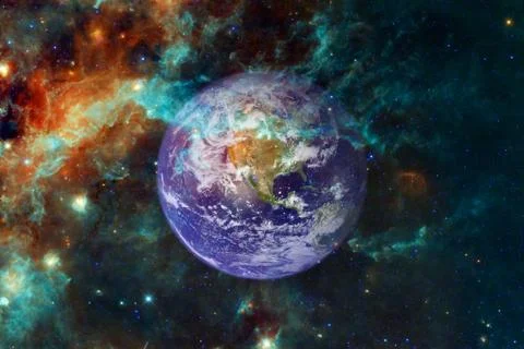 Earth. Solar system. Elements of this image furnished by NASA 스톡 사진