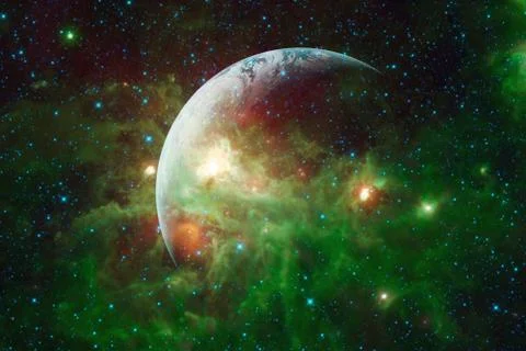 Earth. Solar system. Elements of this image furnished by NASA Foto stock