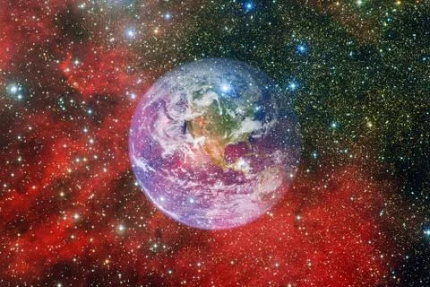 Earth. Solar system. Elements of this image furnished by NASA Фото