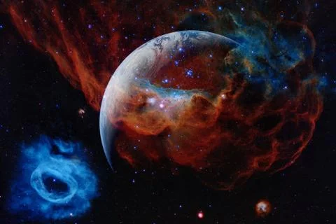 Earth. Solar system. Elements of this image furnished by NASA Stockfoto's