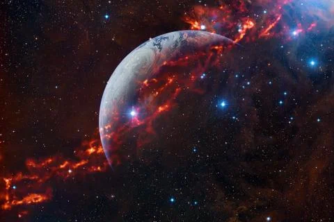 Earth. Solar system. Elements of this image furnished by NASA 写真素材