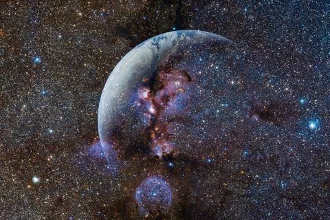 Earth. Solar system. Elements of this image furnished by NASA 스톡 사진