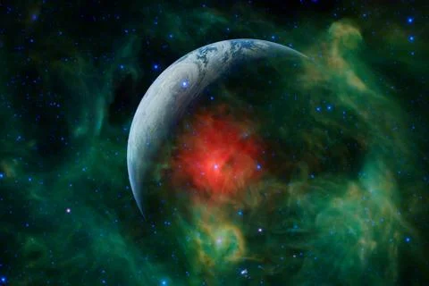 Earth. Solar system. Elements of this image furnished by NASA 스톡 사진