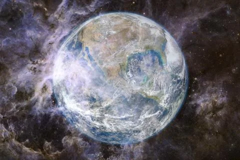 Earth. Solar system. Elements of this image furnished by NASA 스톡 사진
