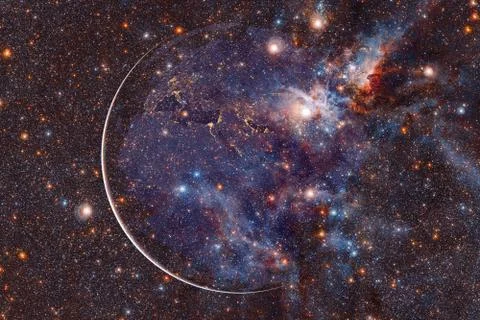 Earth. Solar system. Elements of this image furnished by NASA 스톡 사진