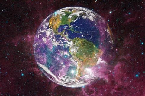Earth. Solar system. Elements of this image furnished by NASA 写真素材
