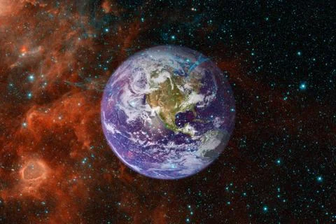 Earth. Solar system. Elements of this image furnished by NASA Foto stock