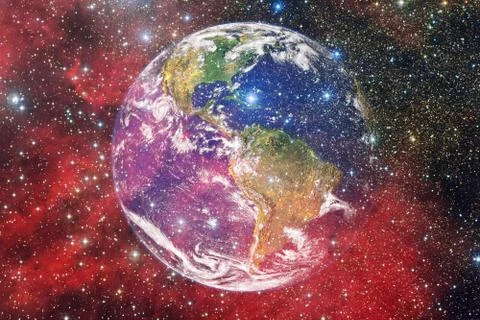 Earth. Solar system. Elements of this image furnished by NASA Foto stock