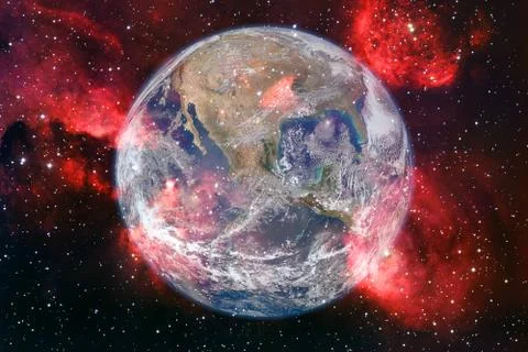 Earth. Solar system. Elements of this image furnished by NASA Stockfoto's