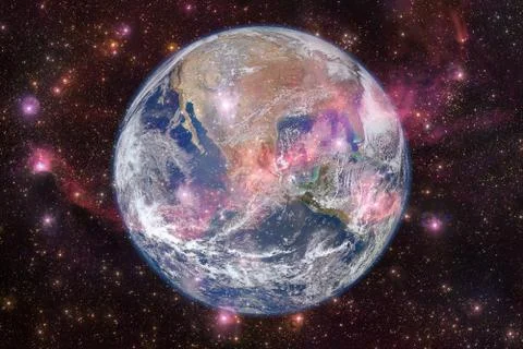 Earth. Solar system. Elements of this image furnished by NASA Фото