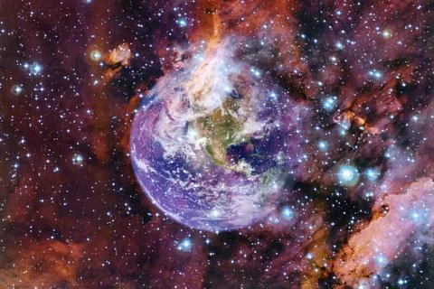 Earth. Solar system. Elements of this image furnished by NASA Фото