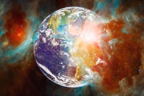 Earth. Solar system. Elements of this image furnished by NASA Stockfoto's