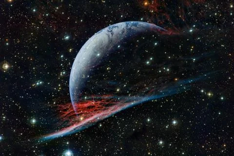 Earth. Solar system. Elements of this image furnished by NASA Stockfoto's