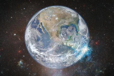 Earth. Solar system. Elements of this image furnished by NASA Foto stock