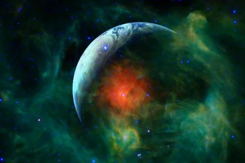 Earth. Solar system. Elements of this image furnished by NASA Stockfoto's