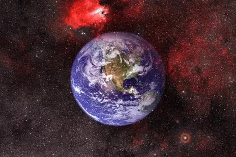 Earth. Solar system. Elements of this image furnished by NASA Foto stock