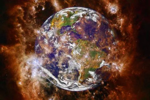 Earth. Solar system. Elements of this image furnished by NASA Stockfoto's