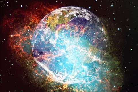Earth. Solar system. Elements of this image furnished by NASA Stockfoto's