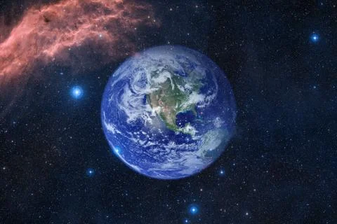 Earth. Solar system. Elements of this image furnished by NASA 库存照片