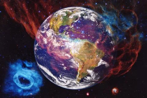 Earth. Solar system. Elements of this image furnished by NASA 스톡 사진